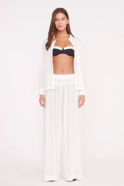 Cover-Ups<STAUD MIRIAM COVERUP TOP WHITE