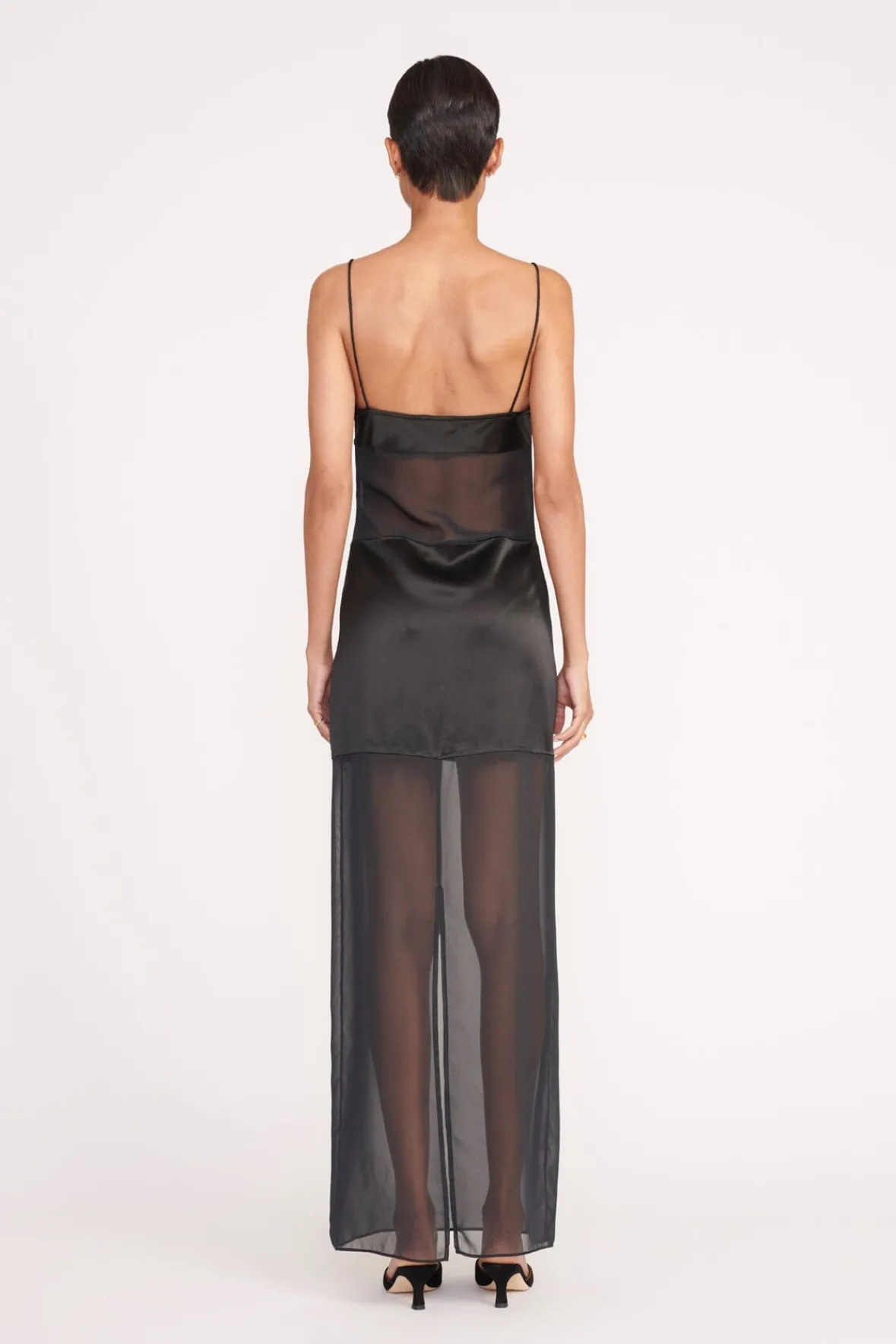 Dresses<STAUD MISTY DRESS BLACK