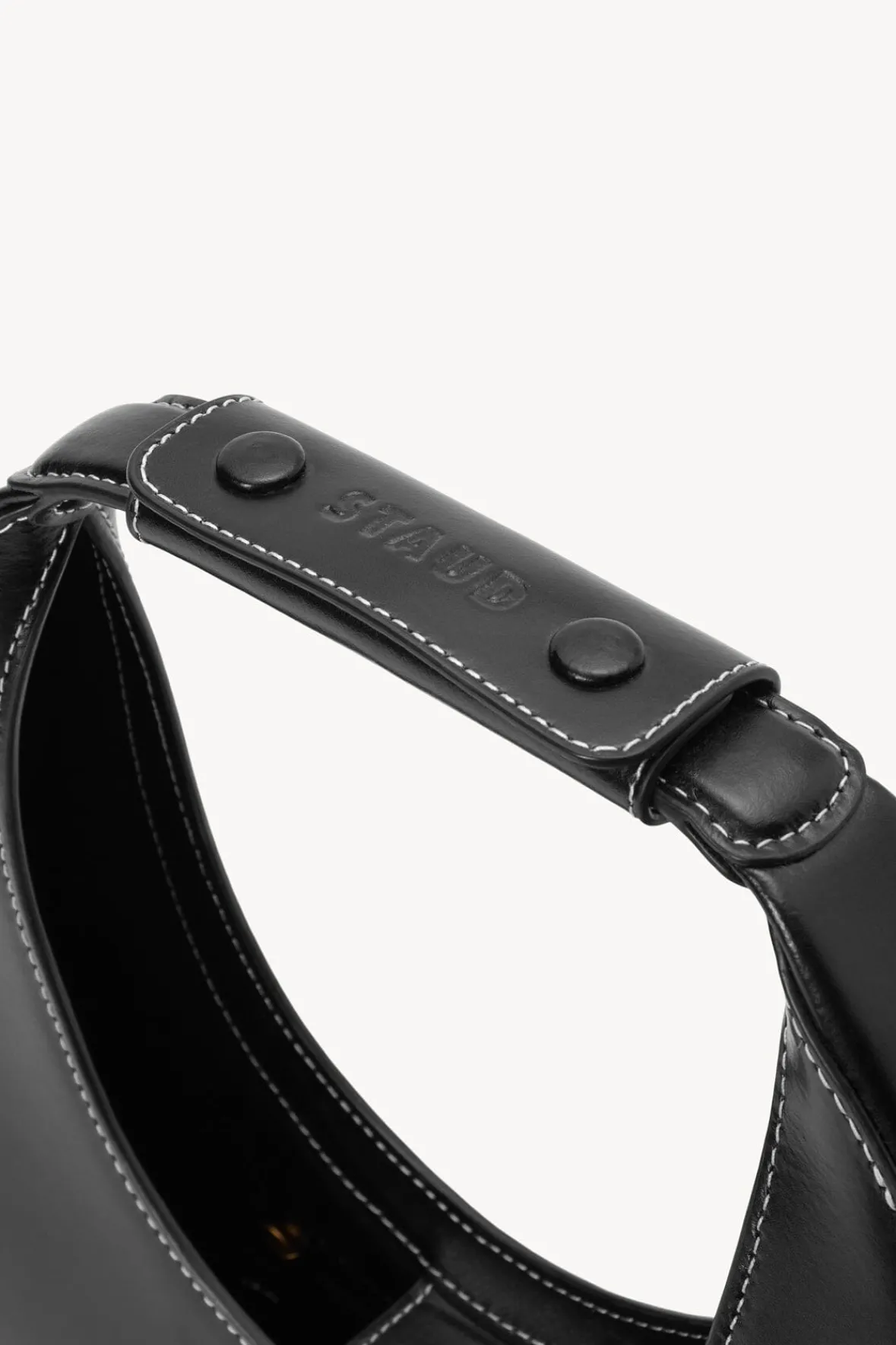 Moon|Shoulder<STAUD MOON BAG BLACK