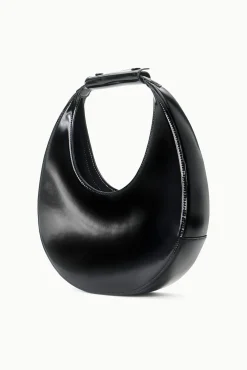Moon<STAUD MOON BAG   POLISHED BLACK