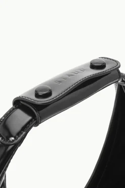 Moon<STAUD MOON BAG   POLISHED BLACK