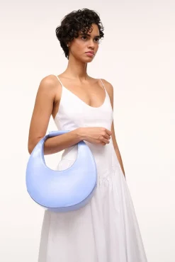 Moon|Shoulder<STAUD MOON BAG  BLUE HYDRANGEA BLUEHYDRANGEA