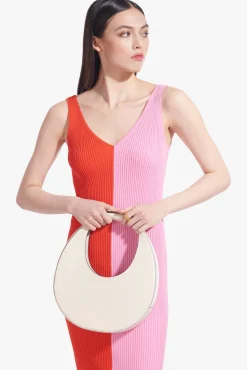 Moon<STAUD MOON BAG   CREAM