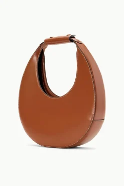 Moon|Shoulder<STAUD MOON BAG   SADDLE
