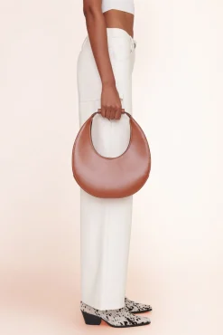 Moon|Shoulder<STAUD MOON BAG   SADDLE