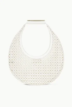 Moon|Shoulder<STAUD MOON WOVEN BAG   PAPER