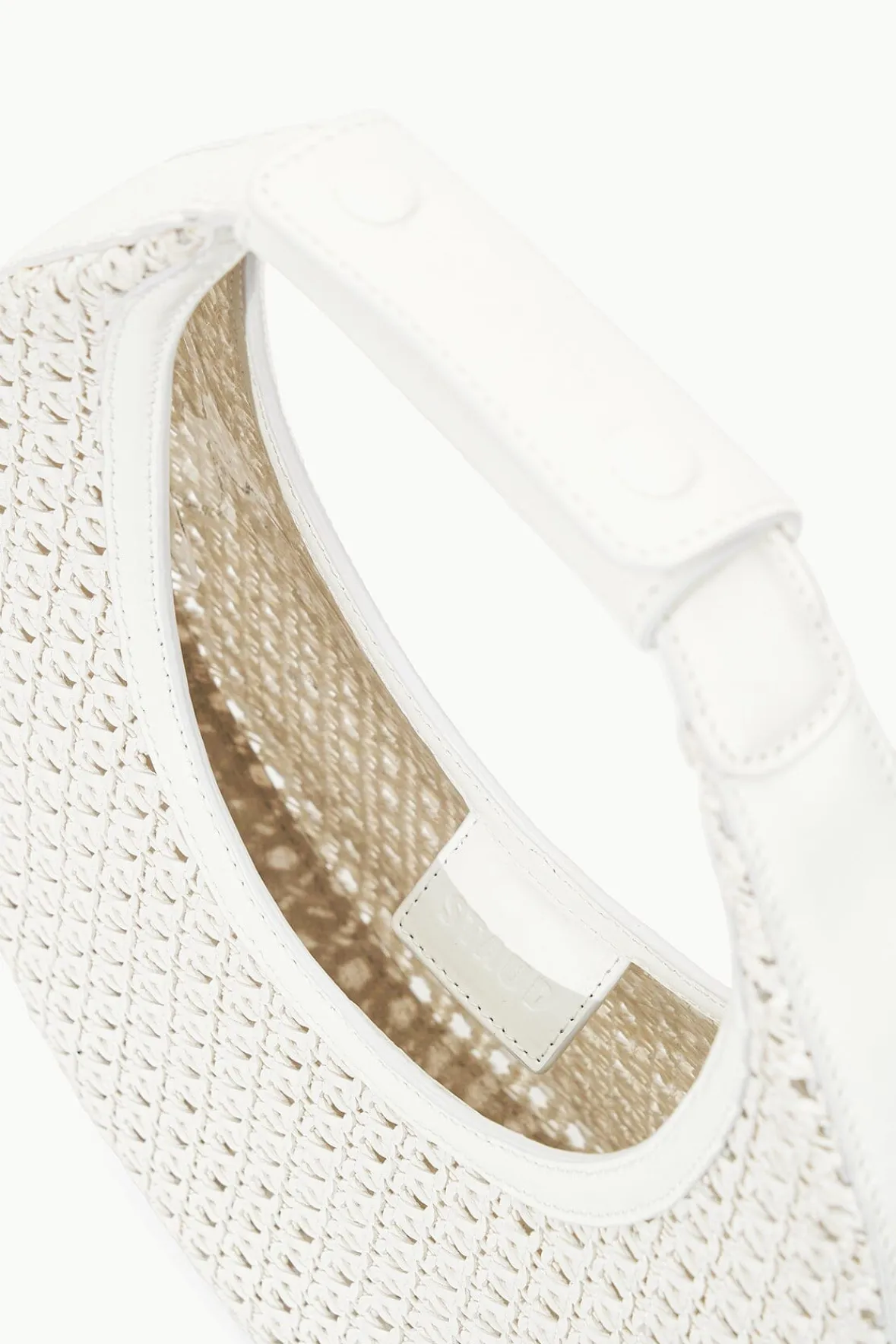 Moon|Shoulder<STAUD MOON WOVEN BAG PAPER