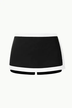 Bikinis<STAUD NELL SWIM SKIRT  BLACK WHITE BLACKWHITE