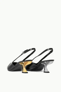Heels<STAUD NEVE SLINGBACK HEEL  BLACK METALS BLACKMETALS