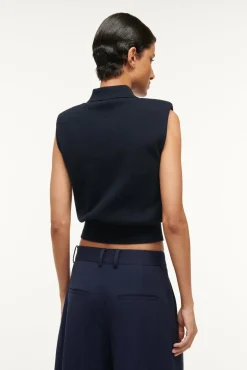 Knits|Tops<STAUD NOLA SWEATER   NAVY