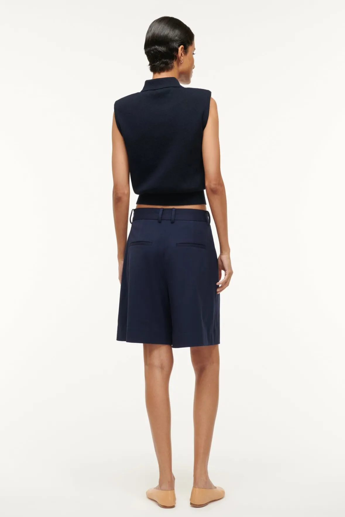 Knits|Tops<STAUD NOLA SWEATER NAVY