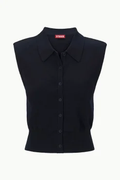 Knits|Tops<STAUD NOLA SWEATER NAVY
