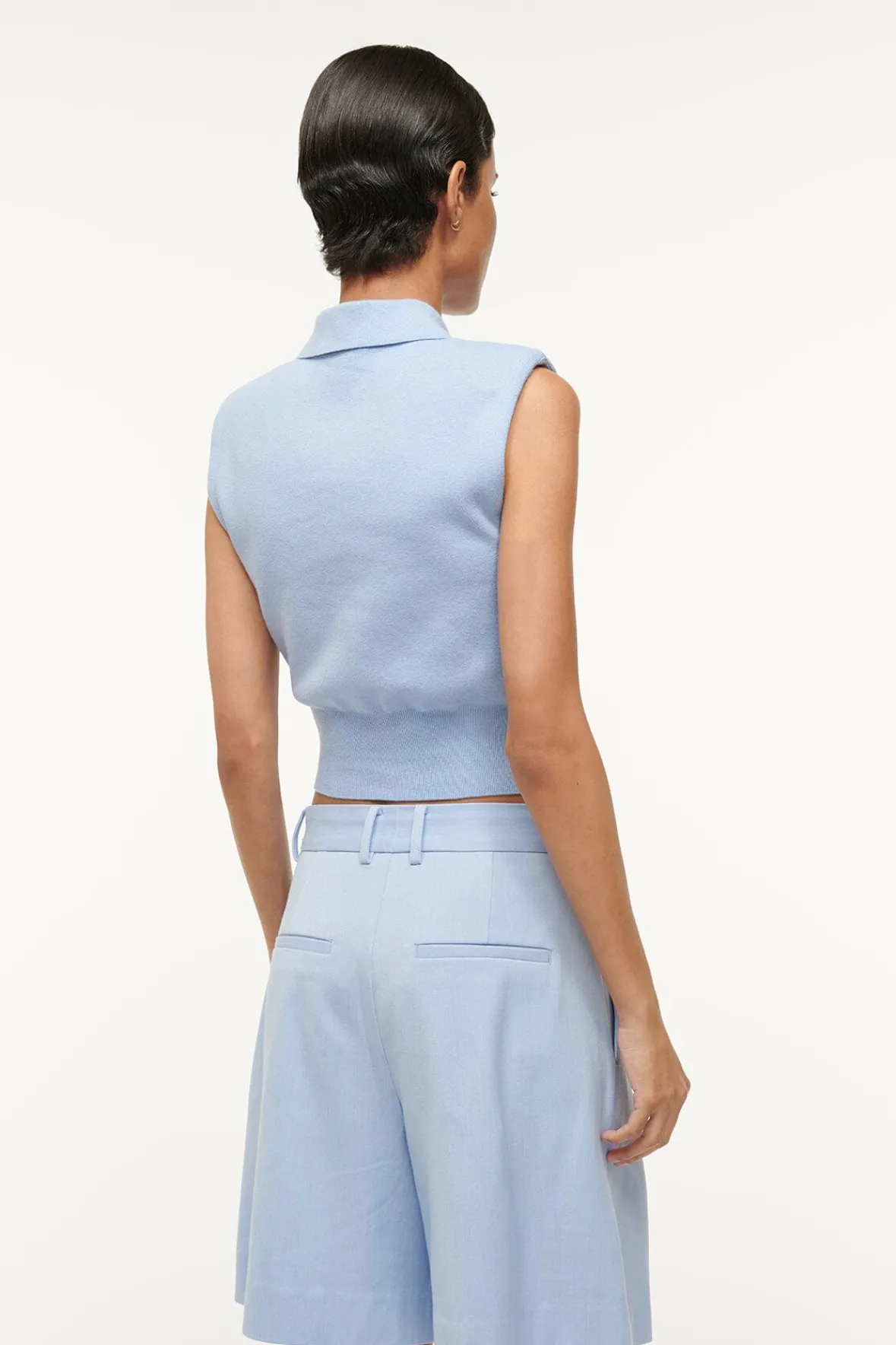 Knits|Spring Suiting<STAUD NOLA SWEATER PERIWINKLE