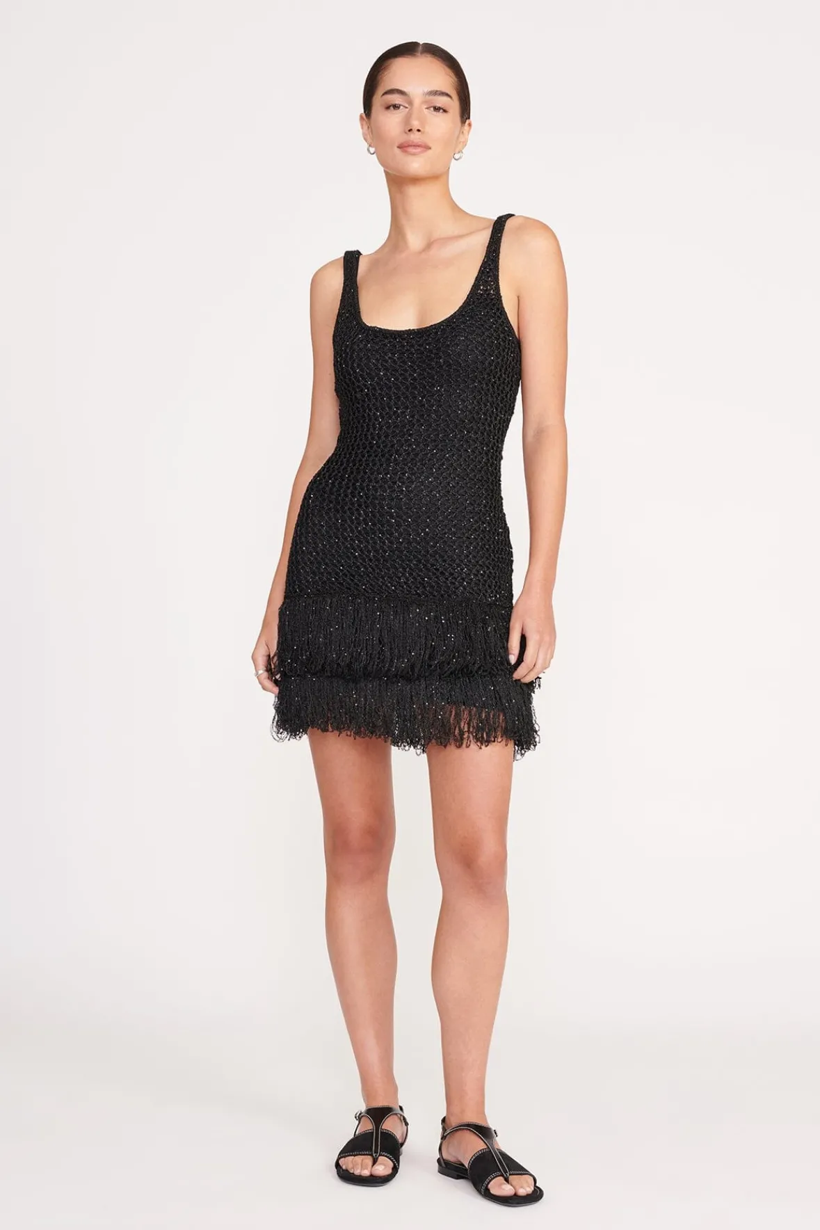 Dresses<STAUD NOVA DRESS BLACK