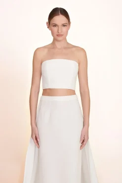 Tops<STAUD NYLA TOP WHITE