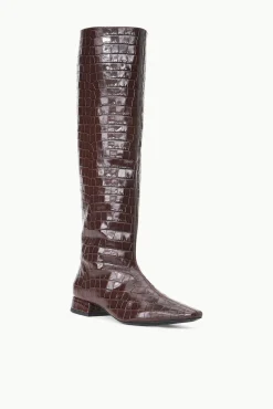The Boot Shop<STAUD OLGA BOOT   CROC EMBOSSED ESPRESSO