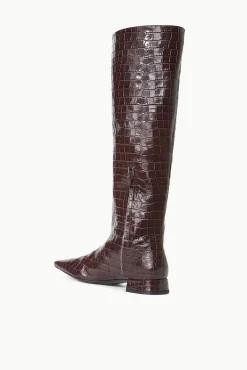 The Boot Shop<STAUD OLGA BOOT   CROC EMBOSSED ESPRESSO