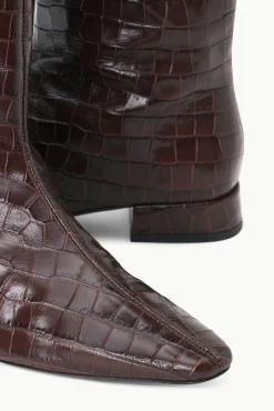The Boot Shop<STAUD OLGA BOOT   CROC EMBOSSED ESPRESSO