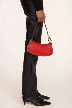 Ollie<STAUD OLLIE BAG   CHERRY