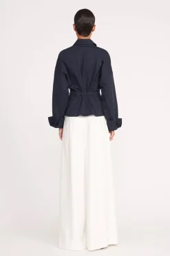 Tops<STAUD OPHELIA TOP   NAVY
