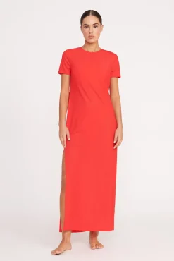 Cover-Ups<STAUD OTTILIE DRESS  RED ROSE REDROSE