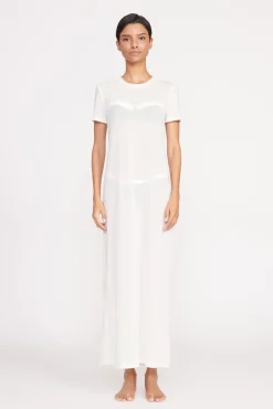 Cover-Ups<STAUD OTTILIE DRESS WHITE