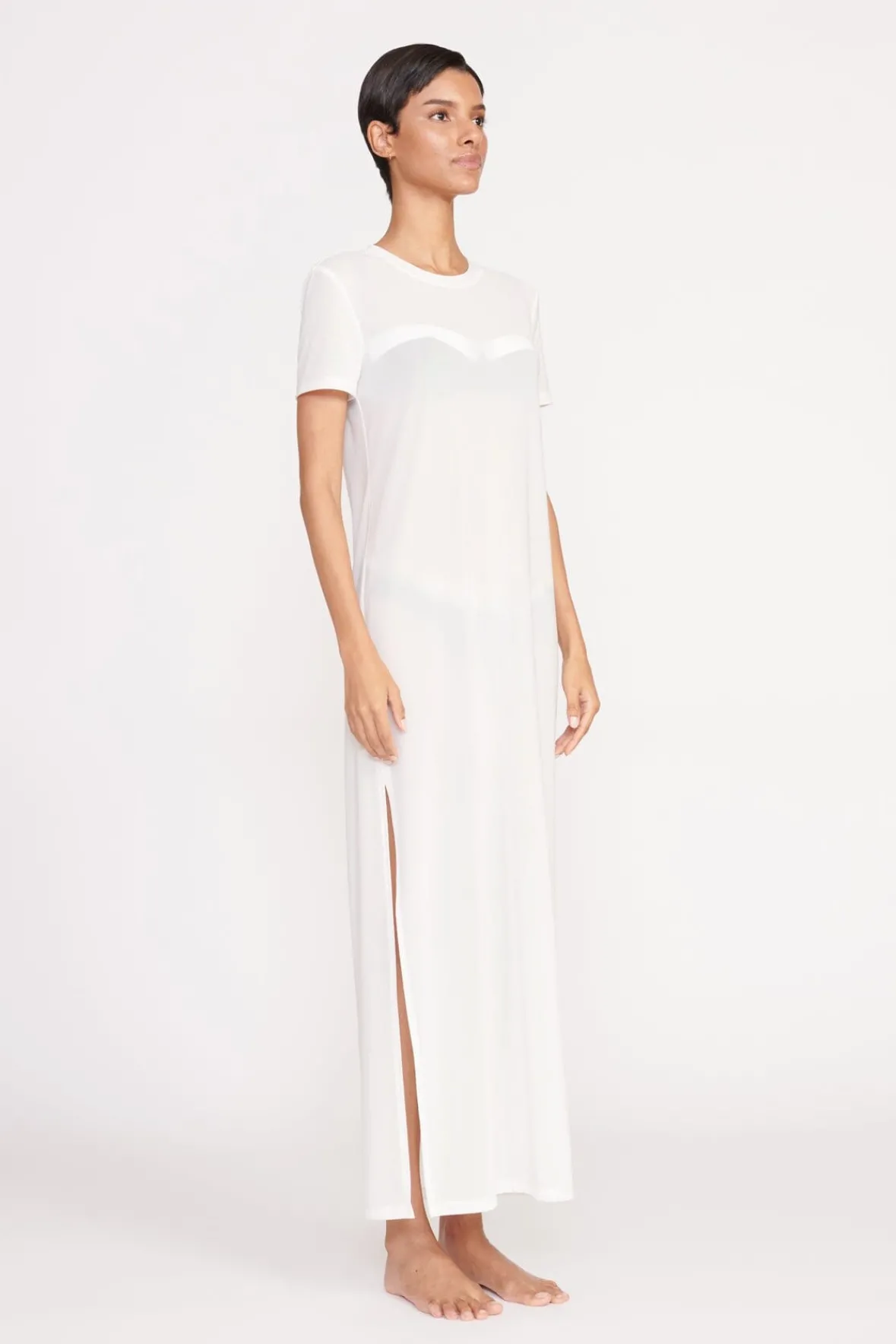Cover-Ups<STAUD OTTILIE DRESS WHITE