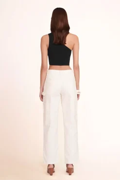 Denim|Pants & Shorts<STAUD PAINTER PANT   WHITE