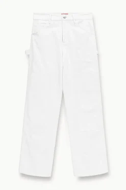 Denim|Pants & Shorts<STAUD PAINTER PANT   WHITE