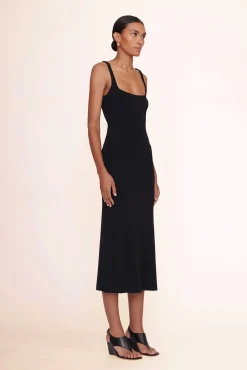 Dresses<STAUD PAITYN DRESS   BLACK