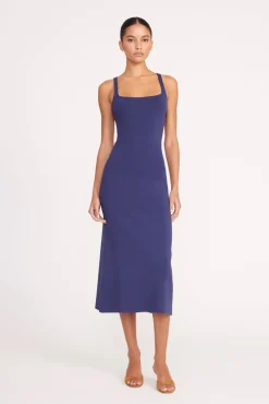 Dresses<STAUD PAITYN DRESS   NAVY