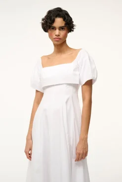 Poplin Shop|Dresses<STAUD PALERMO DRESS   WHITE