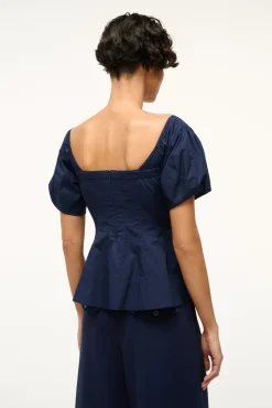 Poplin Shop|Tops<STAUD PALERMO TOP NAVY