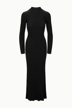 Dresses<STAUD PALMIRA DRESS   BLACK