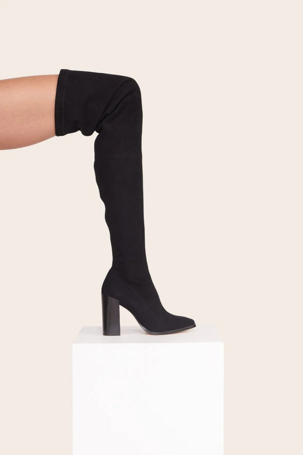 The Boot Shop<STAUD PAZ OVER THE KNEE BOOT BLACK