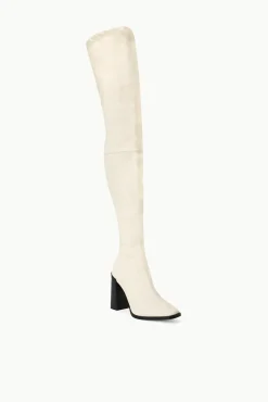 The Boot Shop<STAUD PAZ OVER THE KNEE BOOT   CREAM
