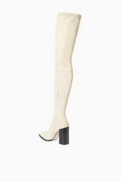 The Boot Shop<STAUD PAZ OVER THE KNEE BOOT   CREAM