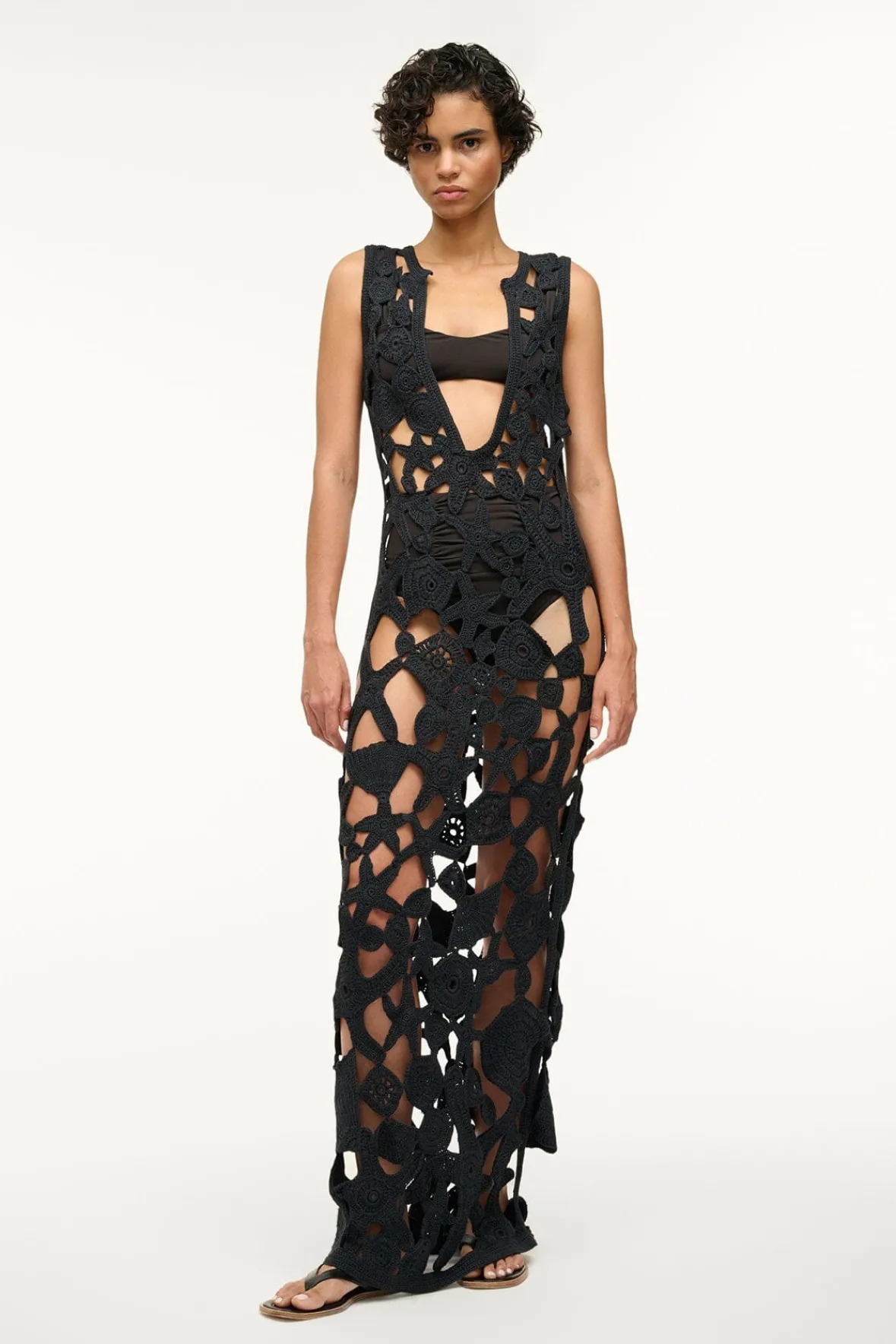 Cover-Ups|Dresses<STAUD PELLEGRINO DRESS BLACK