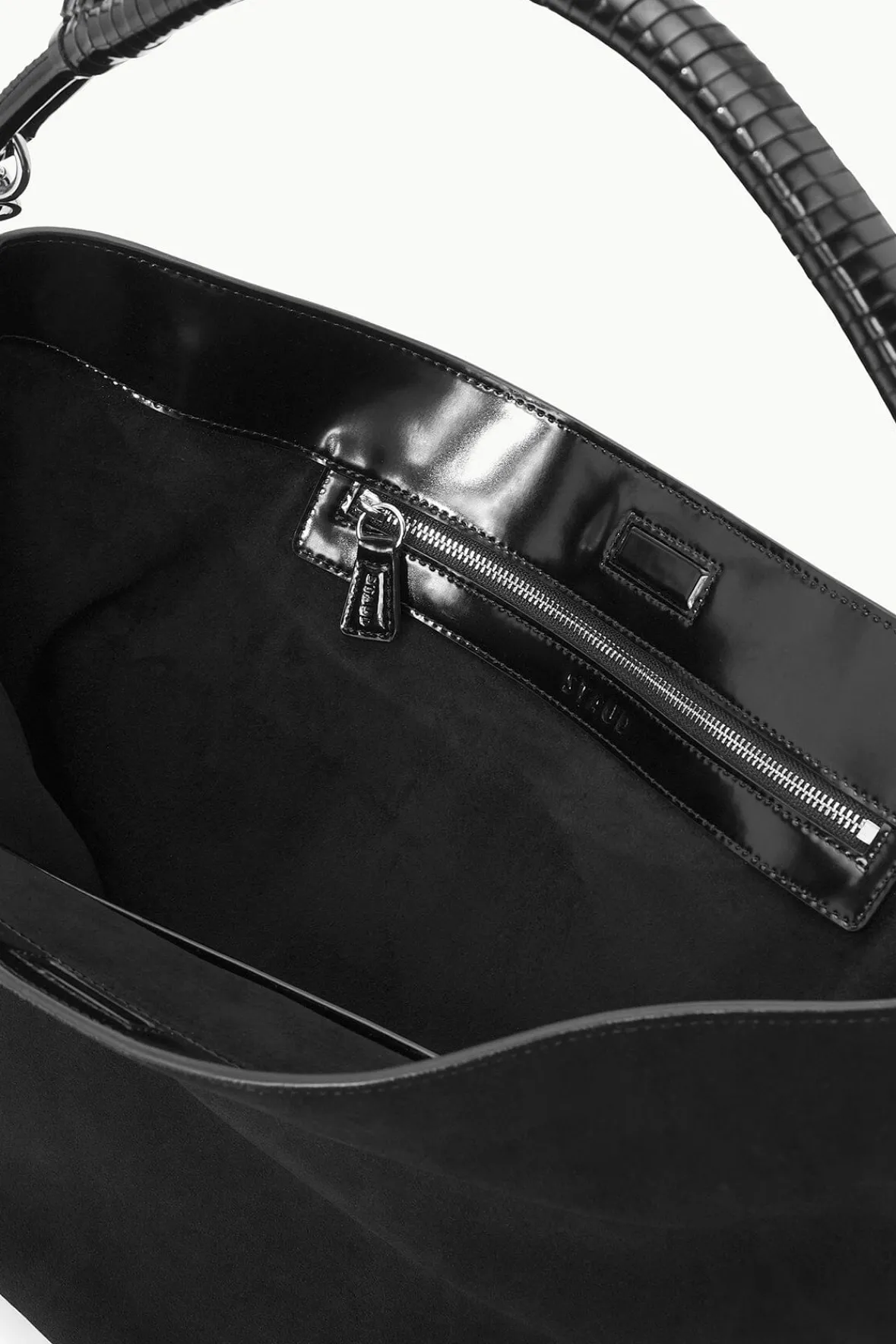 Shoulder|Totes<STAUD PERRY BAG SUEDE BLACK