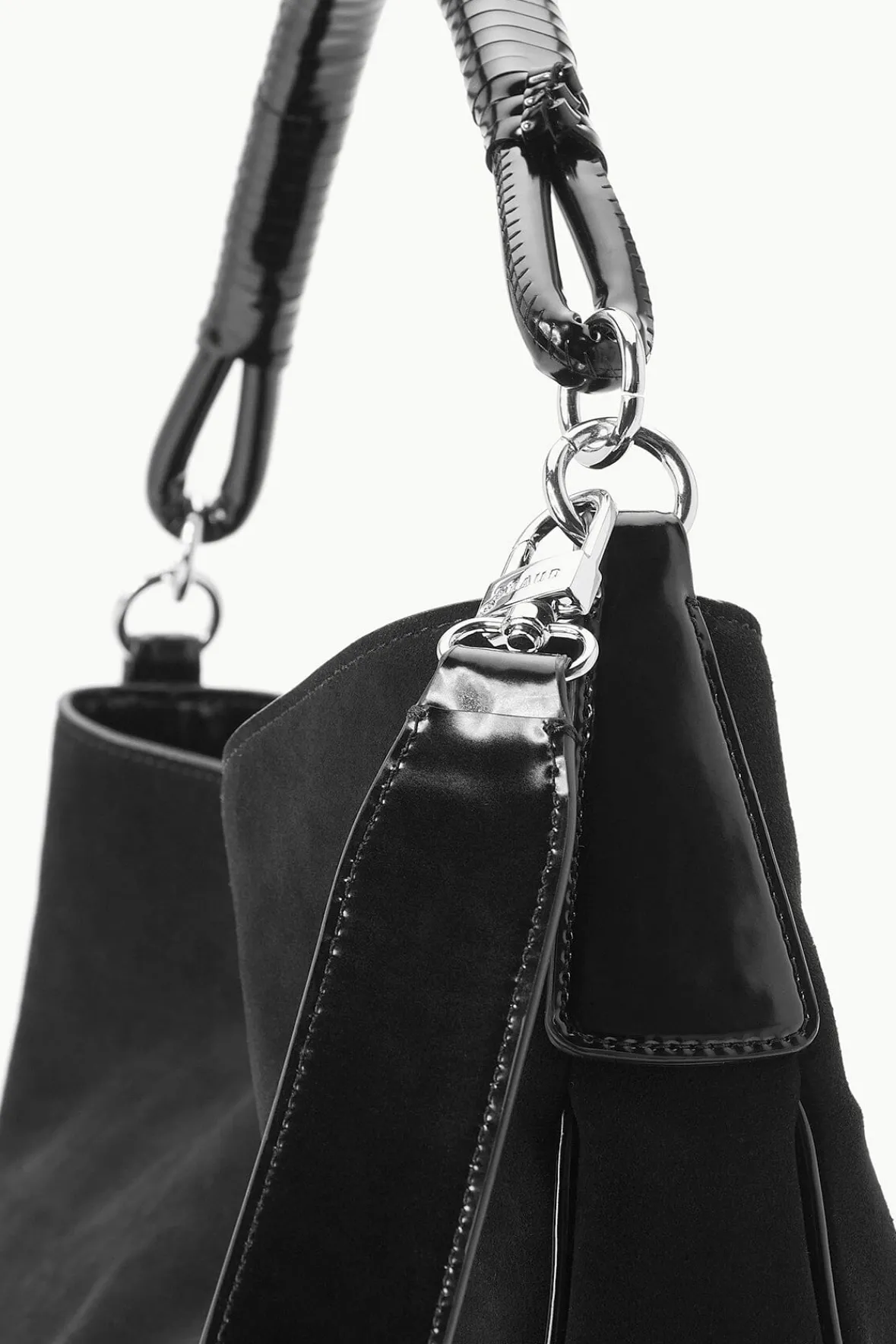 Shoulder|Totes<STAUD PERRY BAG SUEDE BLACK
