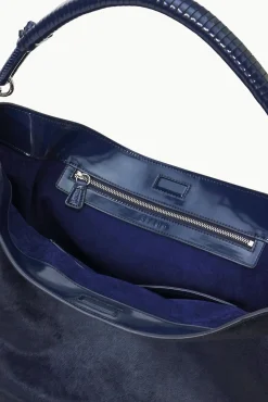 Totes<STAUD PERRY BAG   HAIRCALF NAVY