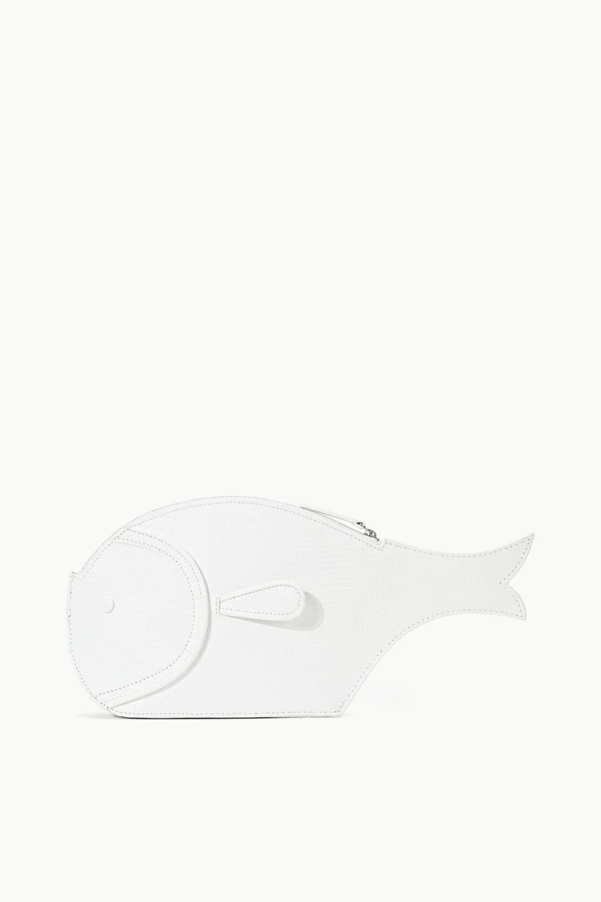 Clutches<STAUD PESCE LEATHER CLUTCH PAPER
