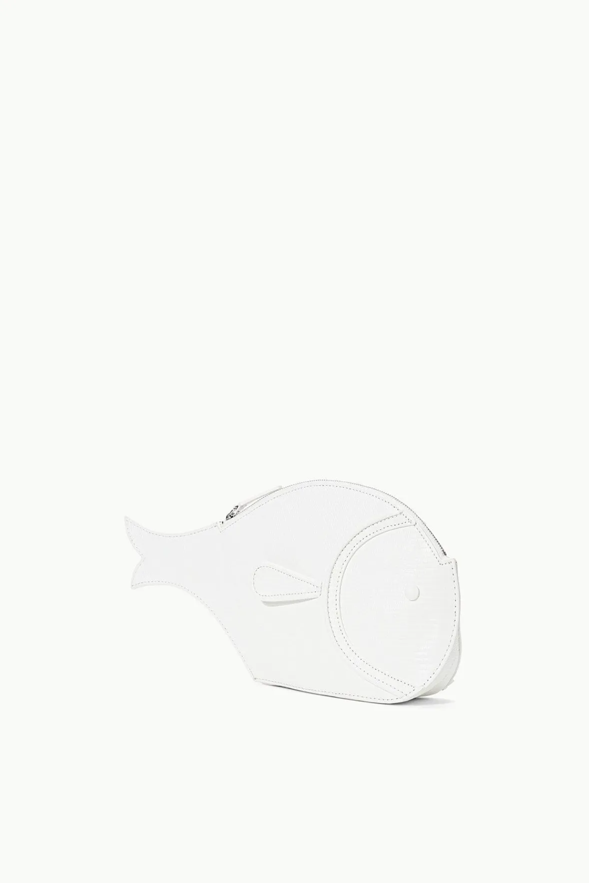 Clutches<STAUD PESCE LEATHER CLUTCH PAPER