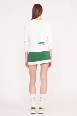 STAUD Court<STAUD PICKLER SWEATER   IVORY