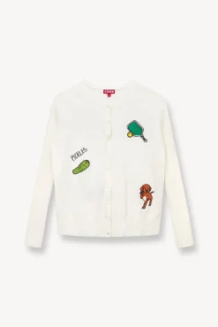 STAUD Court<STAUD PICKLER SWEATER   IVORY