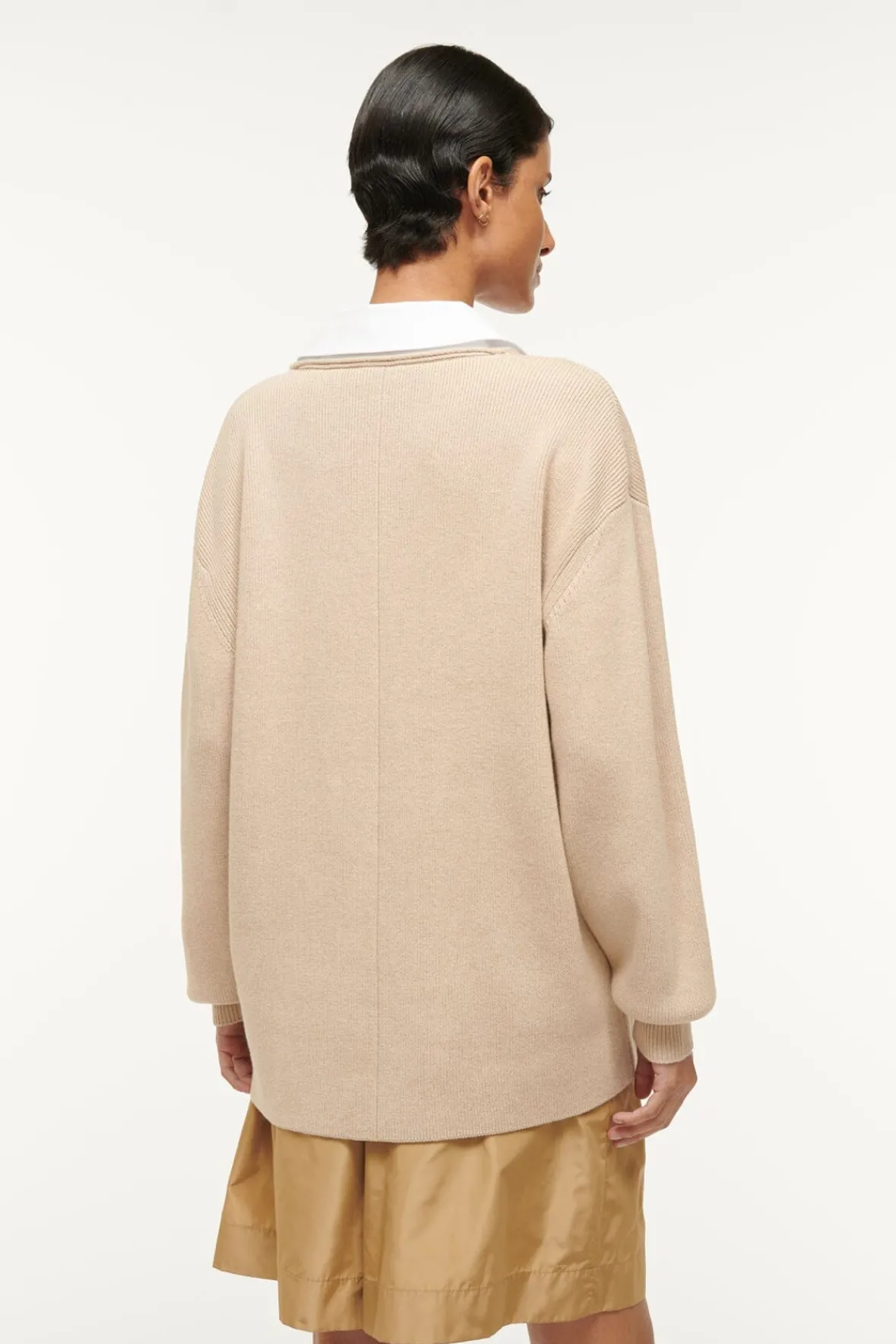 Spring Suiting|Knits<STAUD PIETRO SWEATER CAMEL WHITE CAMELWHITE