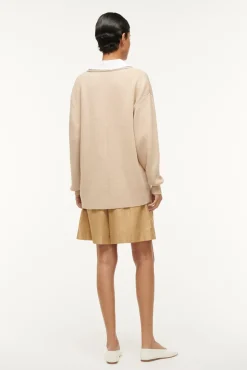 Spring Suiting|Knits<STAUD PIETRO SWEATER CAMEL WHITE CAMELWHITE