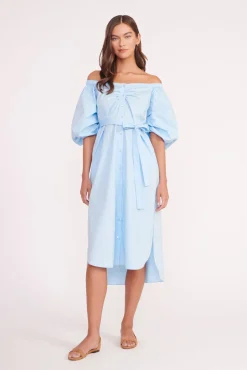 Poplin Shop<STAUD REESE DRESS  FRENCH BLUE FRENCHBLUE