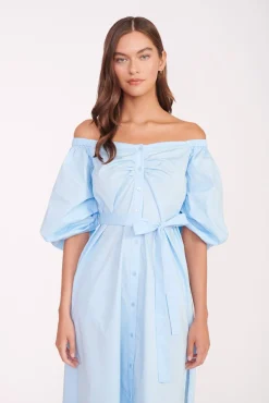 Poplin Shop<STAUD REESE DRESS  FRENCH BLUE FRENCHBLUE