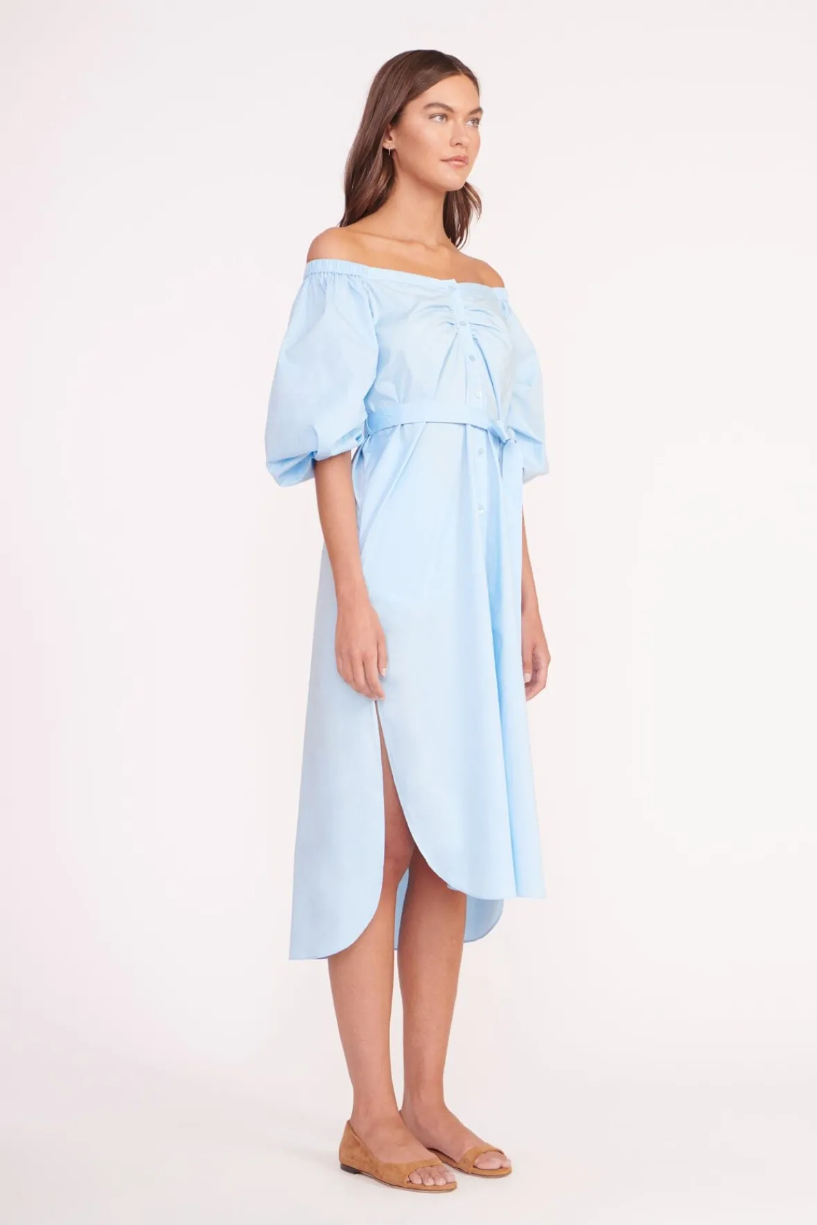 Poplin Shop<STAUD REESE DRESS FRENCH BLUE FRENCHBLUE